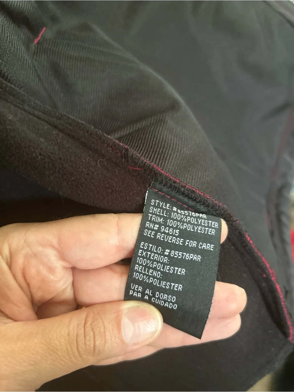 Weatherproof Men's Red Fleece Wind Resistant Jacket Size Large
